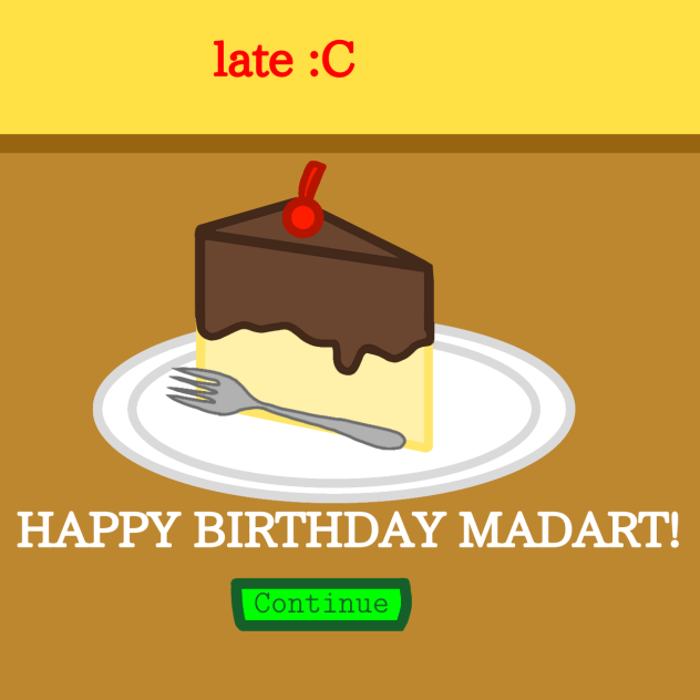 Happy Late Birthday!