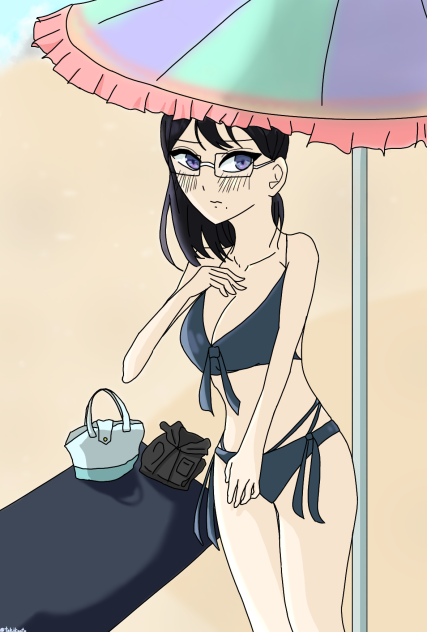 水着の清子さん！