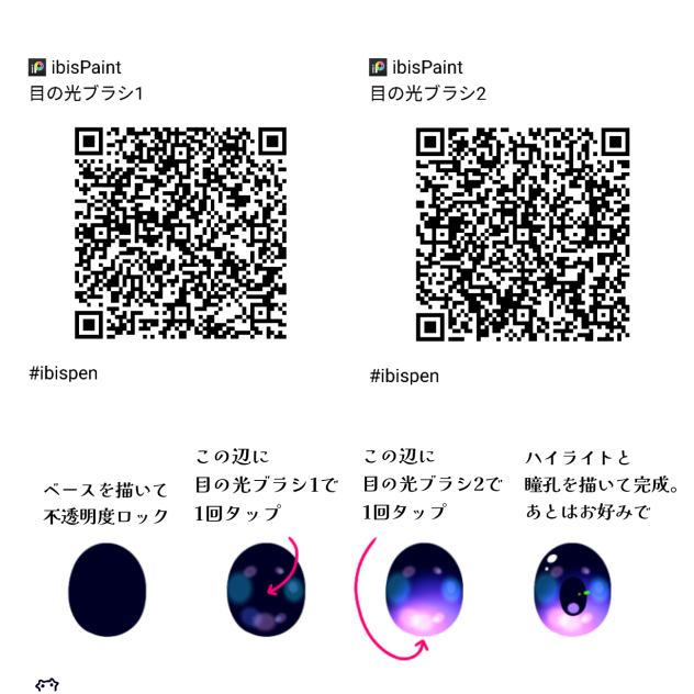 目が描けるブラシセット