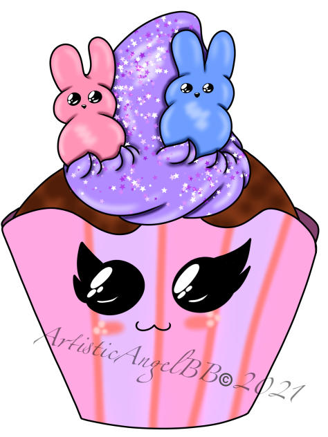 Peeps Marshmallow Bunnies Cupcake