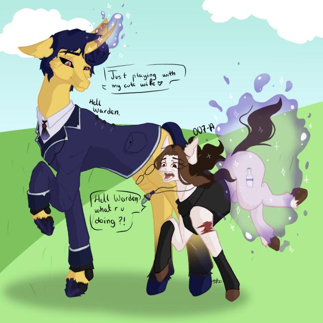 Hell Warden x 007-A pony version