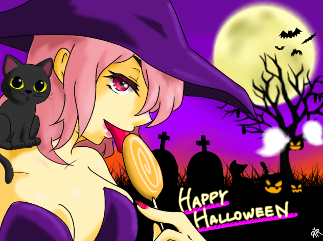 ハロウィン　魔女