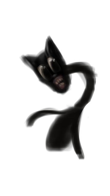Scrapped Cartoon Cat Design