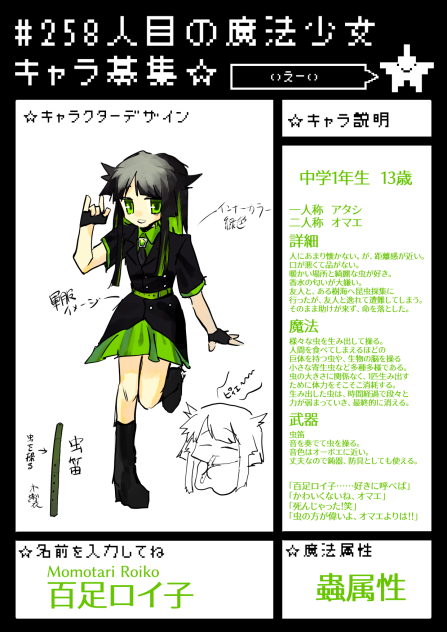 キャラ募