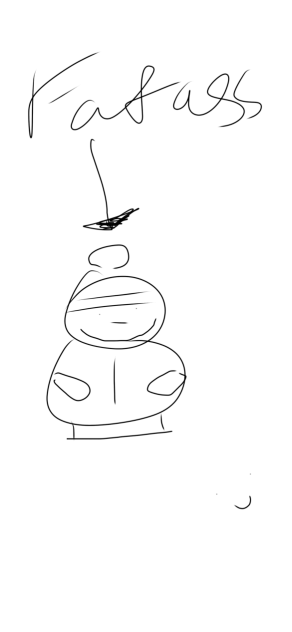 My friend drawing Cartman