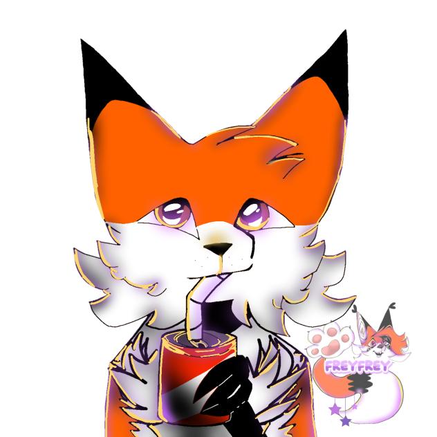 Redraw Apollo sipping soda emoji