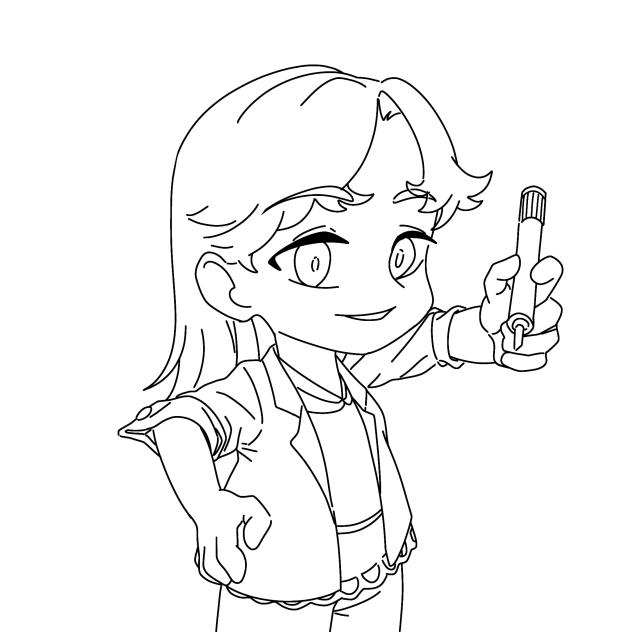 Nita as Goal-getter(Lineart)