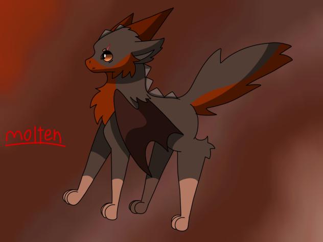 Dragon, Volcanic dragon, Molten.