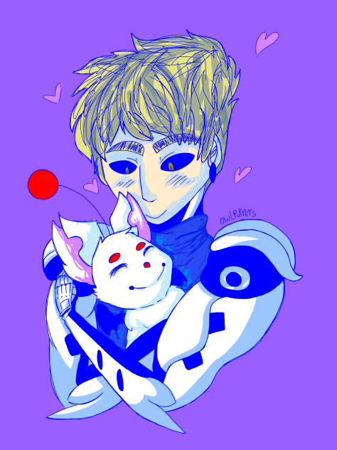 Genos and Moogle