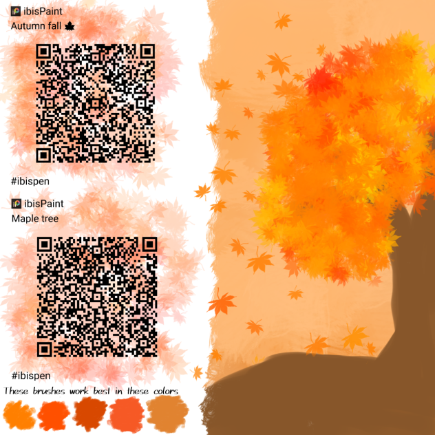 Autumn brushes 🍂 - ibisPaint