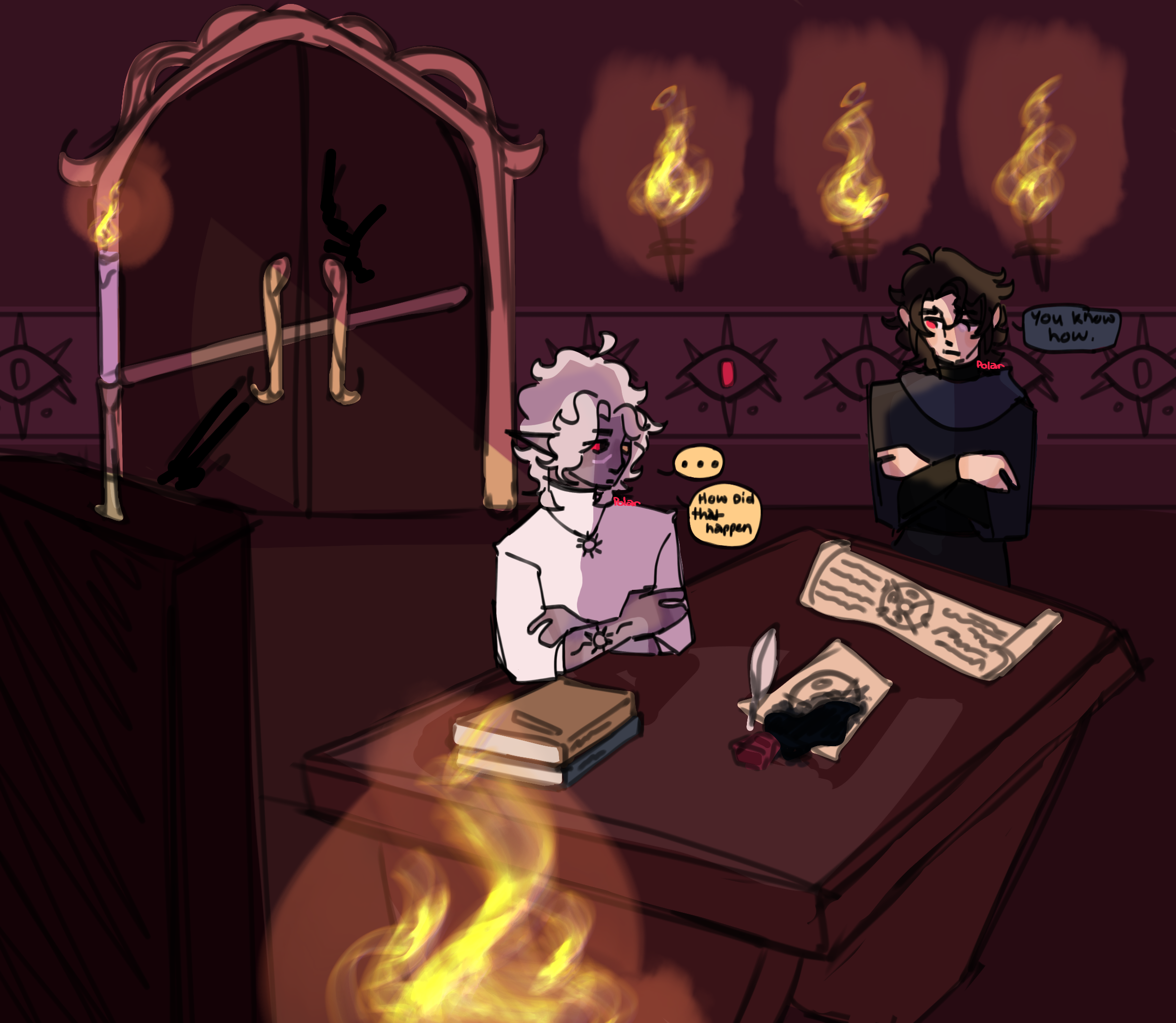 redraw!! and background practice - ibisPaint