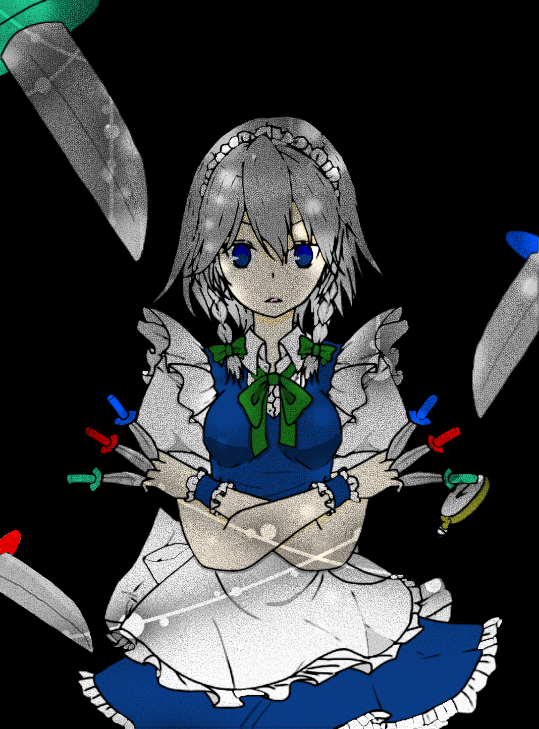 東方Project 例大祭 十六夜咲夜 直筆サイン入り イラスト