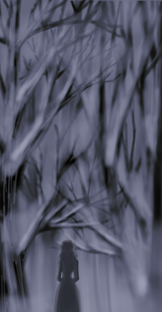 bosque - tonos grises