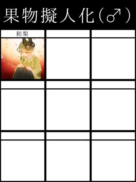 好きな果物擬人化(男の子)してく合作