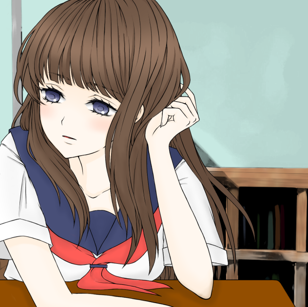 線画 塗らせていただきました