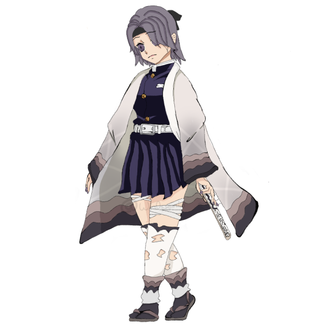 if my oc was in Demon Slayer