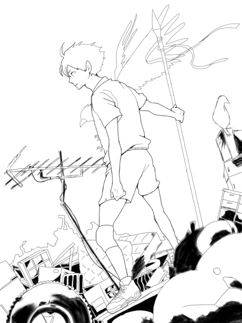 線画(ハイキュー！！