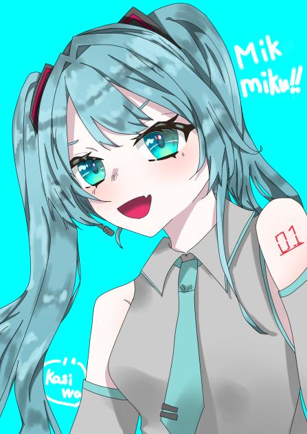 初音ミク　オリジナルイラスト