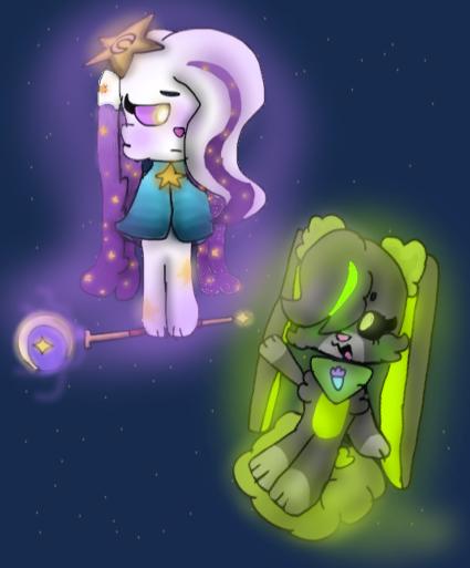 Star and Toffee💜💚🐇