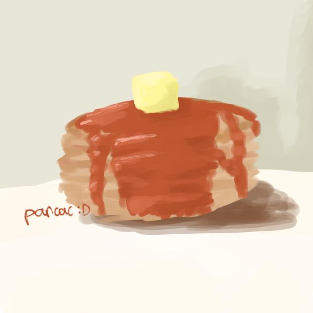 Crappy ahh attempt to draw pancakes
