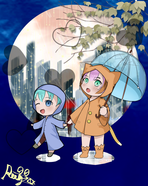 love story❤️☔