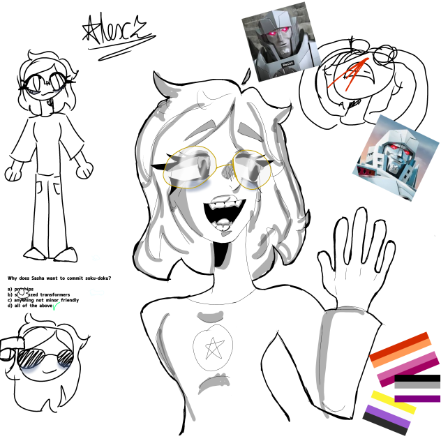 Silly self doodles