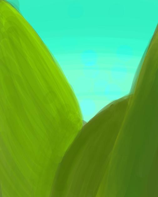 Grassy slope - ibisPaint