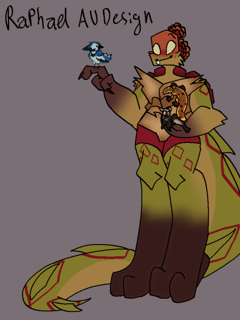 ROTTMNT AU design - Raphael