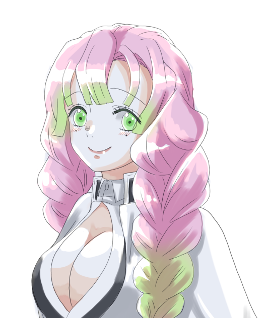 らくがき蜜璃ちゃん（鬼滅の刃）