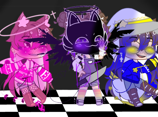 Glitchtale, Dusttale, and Outertale me