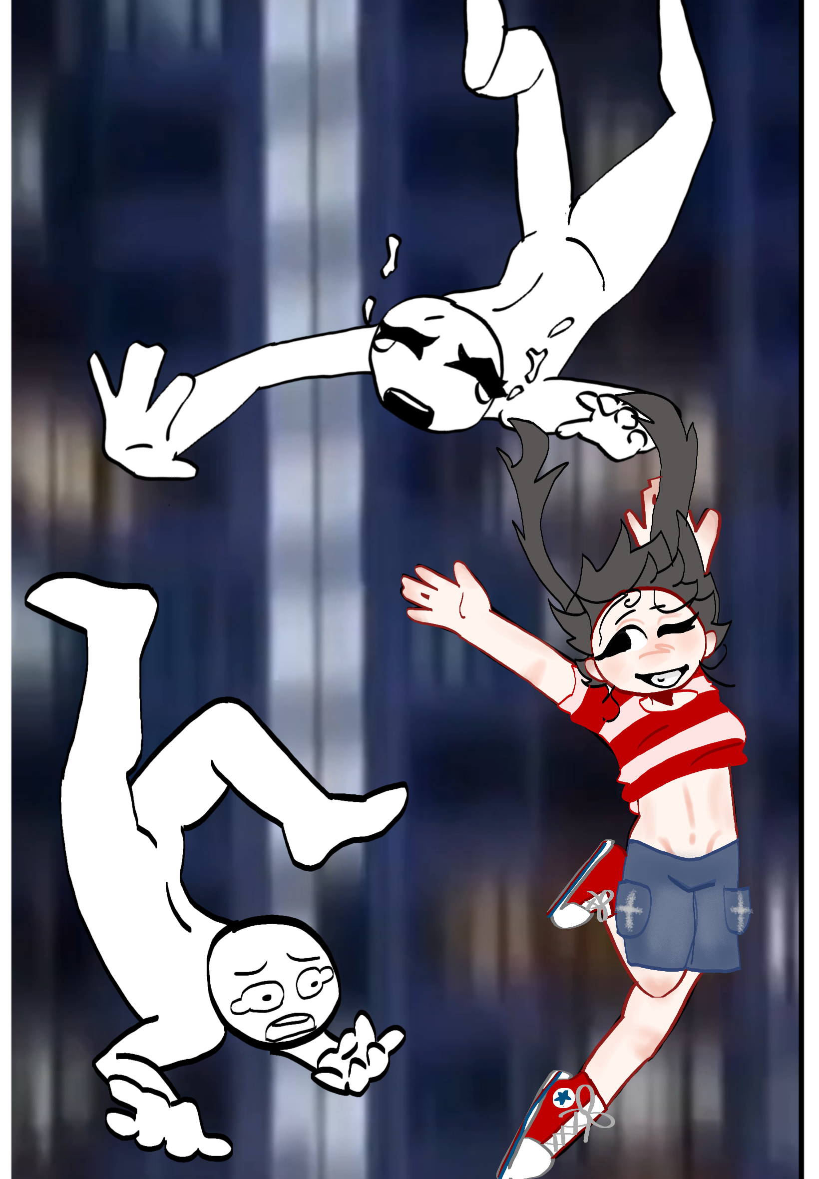 Random falling collab - ibisPaint