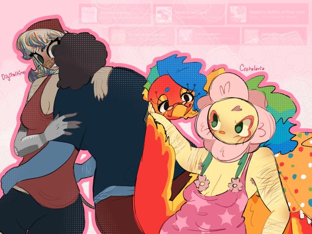 Digitaltime and Crotalaria art!!