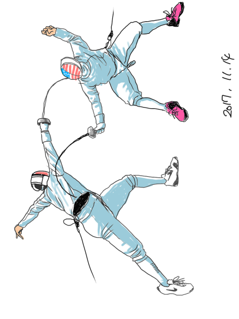 フェンシング クロッキー1