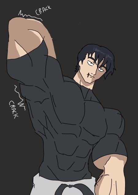 toji estirando