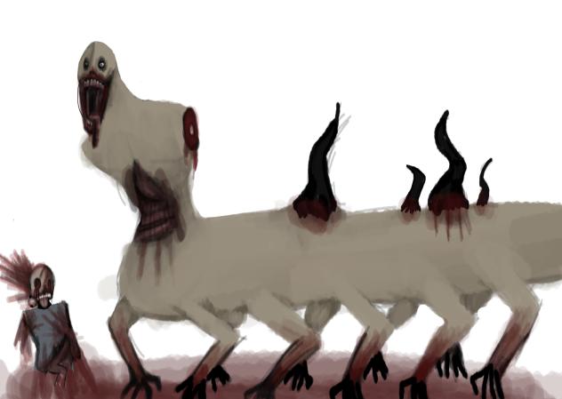 centipede human
