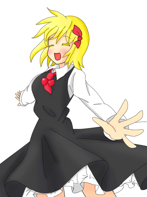 素敵な線画塗らせていただきました。ルーミア