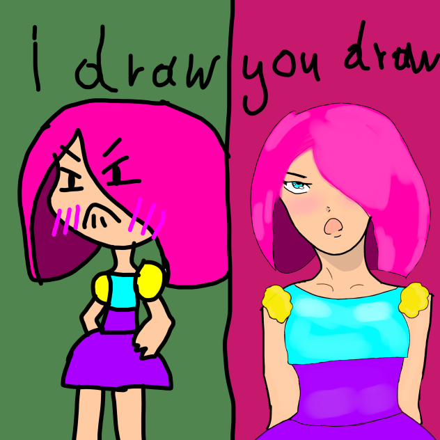 I draw vs You draw! - ibisPaint
