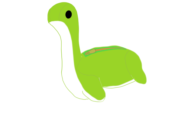 APEXのネッシーを描いてみた(初めての絵だから下手かも)