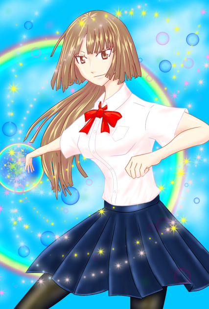 星と虹と空