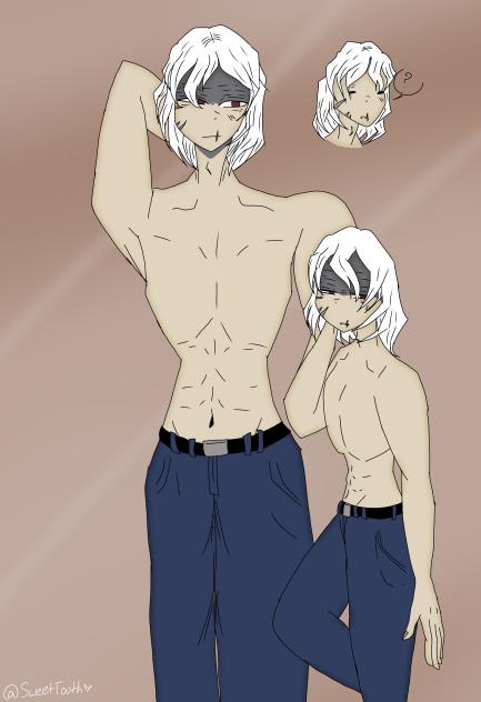 Shirtless Shigaraki
