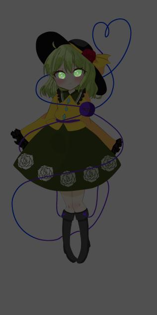 暗い所にいるこいしちゃん