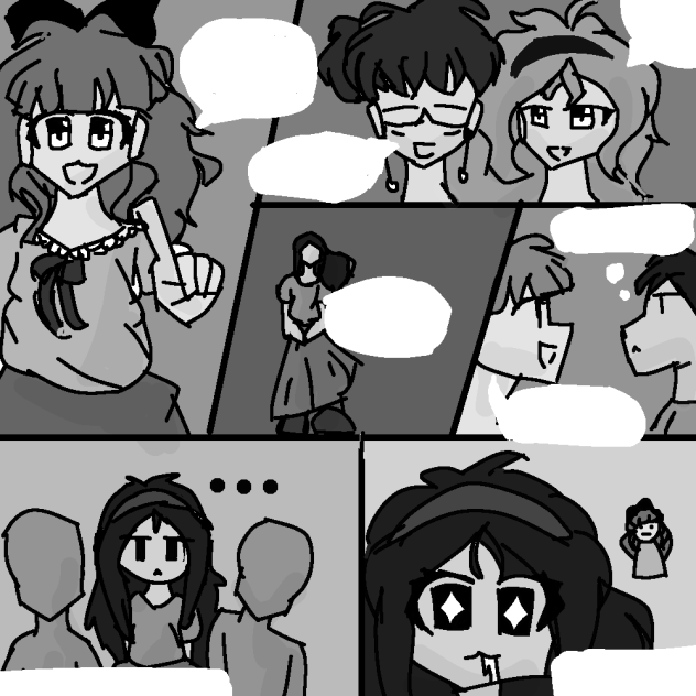 black and white comic strip