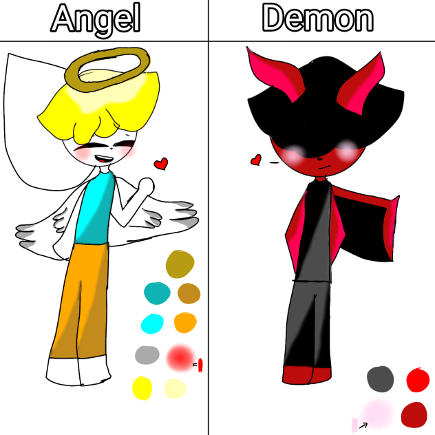 Angel And Demon IbisPaint angel-and-demon-ibispaint