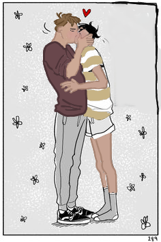 colored Nick and Charlie