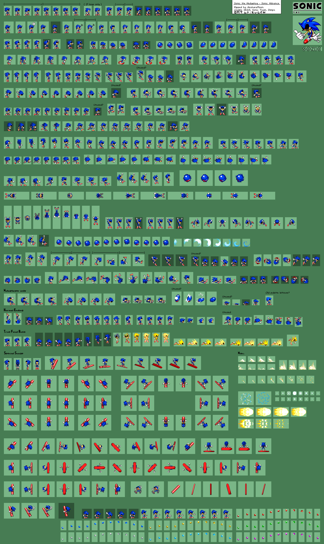 Sonic omt Sprites IbisPaint