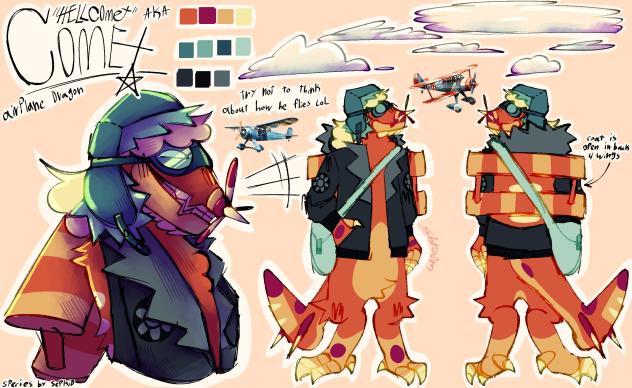 comet the airplane dragon