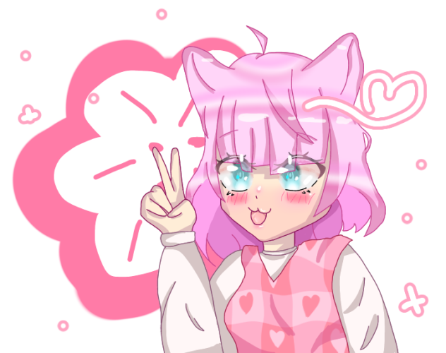 🎀Pink cat girl🎀