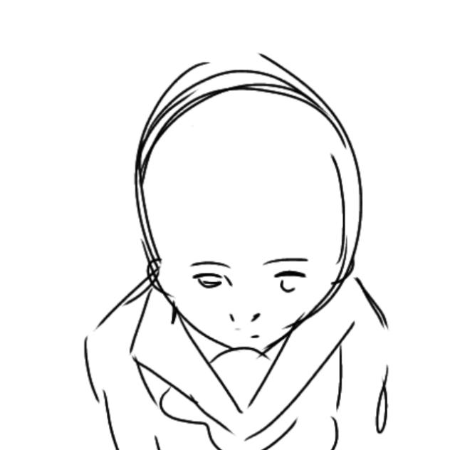 bald scary girl is coming