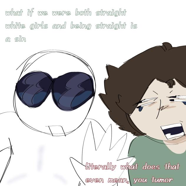 straight white male in trans font