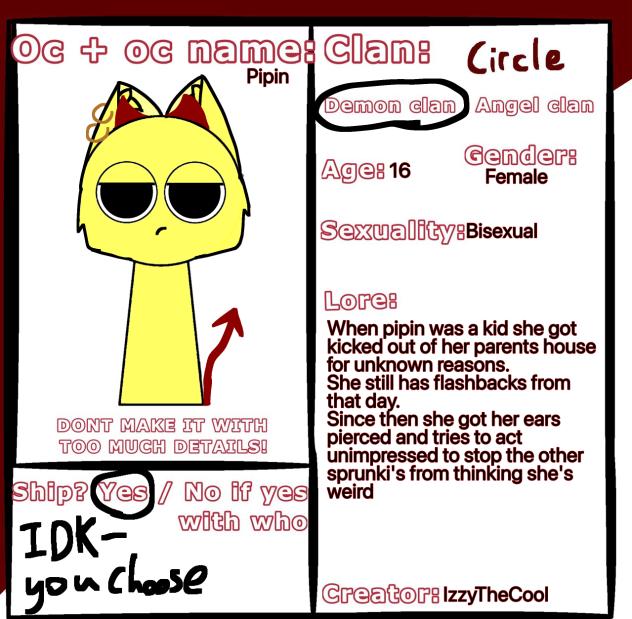 C for the demon and angel